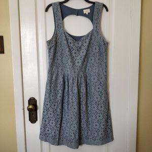 Anthropology Light Blue Lace Dress XL